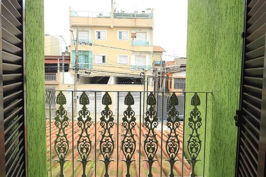 Varanda da Suíte 1 de casa à venda com 3 quartos, 177m² em Parque Capuava, Santo André