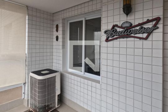 Varanda da Sala de apartamento para alugar com 2 quartos, 94m² em Ponta da Praia, Santos