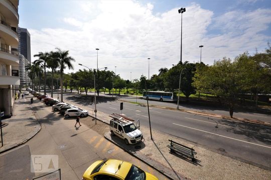 Vista da sala de apartamento à venda com 3 quartos, 140m² em Flamengo, Rio de Janeiro