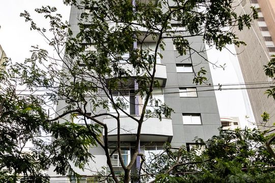 Fachada de apartamento para alugar com 1 quarto, 45m² em Pinheiros, São Paulo