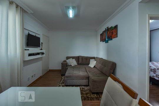 Sala de apartamento para alugar com 2 quartos, 50m² em Estrela do Oriente, Belo Horizonte