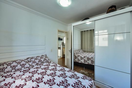 Quarto 1 de apartamento para alugar com 2 quartos, 50m² em Estrela do Oriente, Belo Horizonte