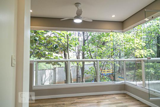 Vista da Sala de apartamento para alugar com 1 quarto, 49m² em Vila Andrade, São Paulo
