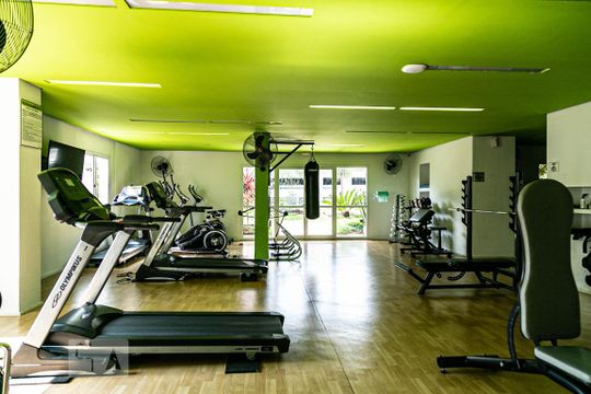 Área comum - Academia de apartamento para alugar com 1 quarto, 49m² em Vila Andrade, São Paulo