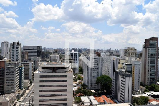 Vista da Churrasqueira de kitnet/studio à venda com 1 quarto, 32m² em Jardim Paulista, São Paulo