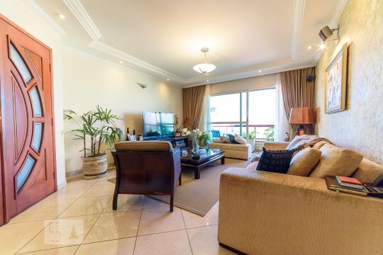 Sala de Estar de apartamento à venda com 4 quartos, 180m² em Rudge Ramos, São Bernardo do Campo