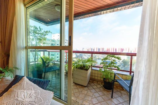 Varanda da Sala de apartamento à venda com 4 quartos, 180m² em Rudge Ramos, São Bernardo do Campo