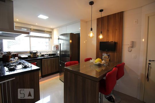 Cozinha  de apartamento à venda com 3 quartos, 150m² em Centro, São Bernardo do Campo