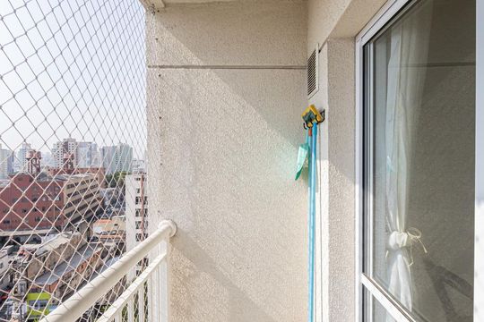 Varanda Sala de apartamento à venda com 1 quarto, 34m² em Jardim Brasília (zona Norte), São Paulo