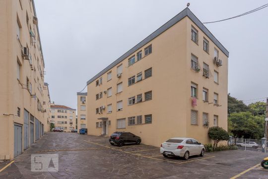Fachada do bloco de apartamento para alugar com 1 quarto, 40m² em Passo da Areia, Porto Alegre