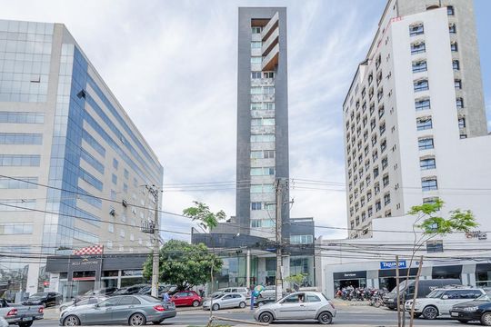 Fachada de kitnet/studio para alugar com 1 quarto, 45m² em Estoril, Belo Horizonte