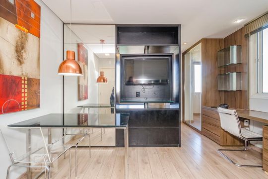 Sala de kitnet/studio para alugar com 1 quarto, 45m² em Estoril, Belo Horizonte