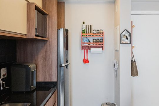 Cozinha de apartamento à venda com 1 quarto, 50m² em Vila Andrade, São Paulo