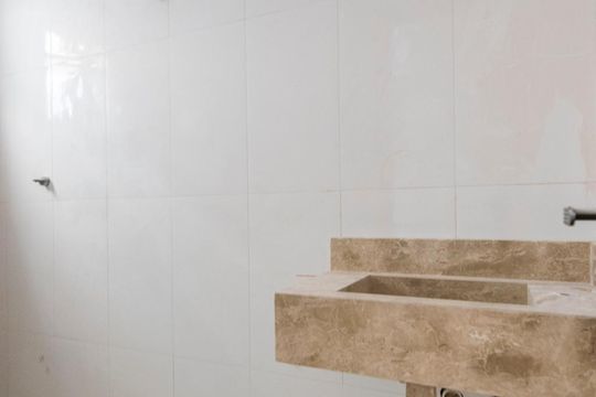 Banheiro da Suíte de apartamento à venda com 3 quartos, 70m² em Vila Curuca, Santo André