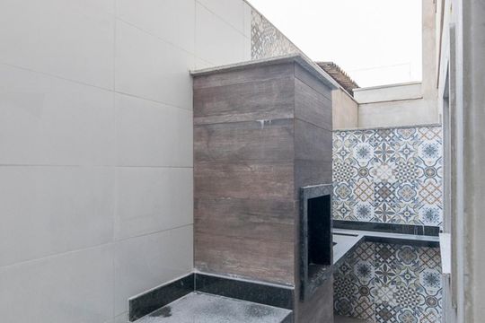 Terraço com Churrasqueira de apartamento à venda com 3 quartos, 70m² em Vila Curuca, Santo André