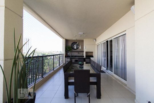 Varanda gourmet de apartamento para alugar com 3 quartos, 247m² em Jardim Portal da Colina, Sorocaba