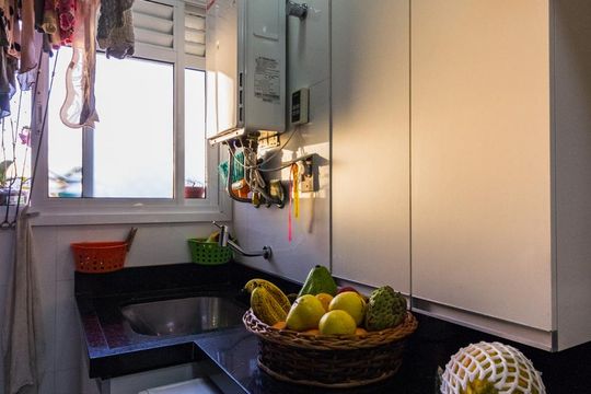 Área de Serviço de apartamento para alugar com 2 quartos, 72m² em Vila Pereira Barreto, São Paulo