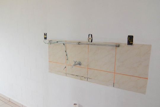 Cozinha de apartamento à venda com 2 quartos, 42m² em Estância Velha, Canoas