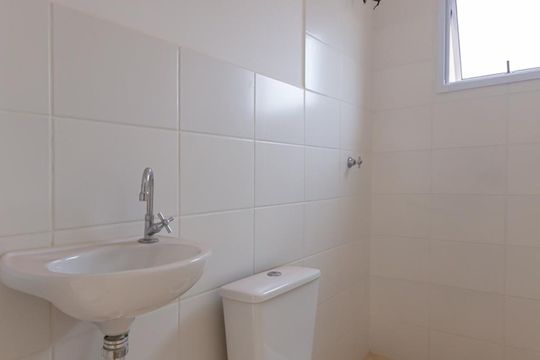 Banheiro de apartamento para alugar com 2 quartos, 48m² em Bomfim Paulista , Ribeirão Preto
