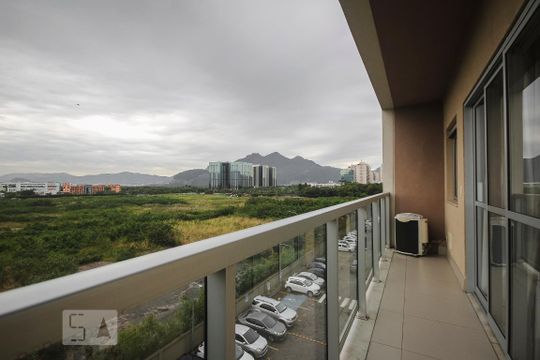 Varanda da Suíte de apartamento para alugar com 2 quartos, 60m² em Barra da Tijuca, Rio de Janeiro