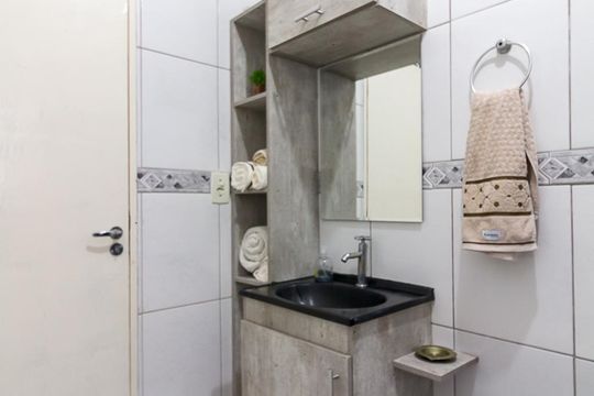 Banheiro social de casa para alugar com 2 quartos, 125m² em Jardim City, Guarulhos