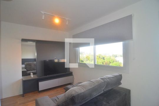 Sala de apartamento à venda com 1 quarto, 38m² em Marechal Rondon, Canoas