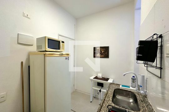 Cozinha de kitnet/studio à venda com 1 quarto, 20m² em Centro, Rio de Janeiro