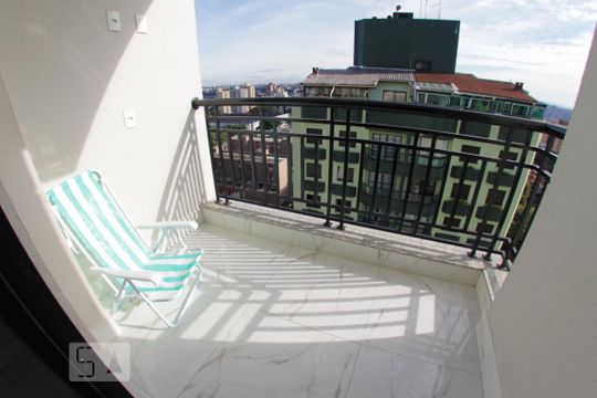 Varanda da Sala de apartamento à venda com 2 quartos, 51m² em Vila Caminho do Mar, São Bernardo do Campo