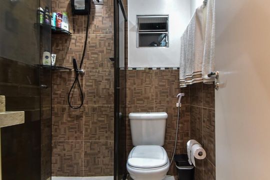 Banheiro Social de apartamento à venda com 3 quartos, 69m² em Dos Casa, São Bernardo do Campo