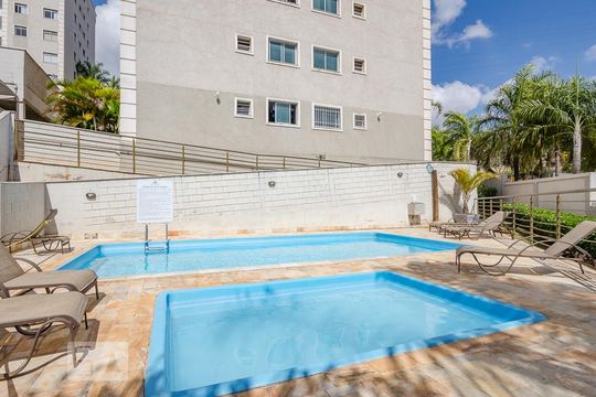 Área comum - Piscina de apartamento para alugar com 3 quartos, 78m² em Buritis, Belo Horizonte