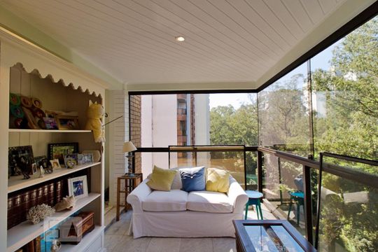 Varanda 2 da Sala  de apartamento para alugar com 4 quartos, 197m² em Vila Andrade, São Paulo