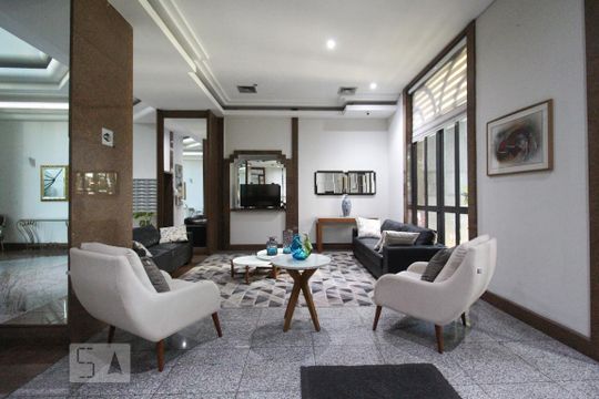 Hall de apartamento para alugar com 1 quarto, 50m² em Moema, São Paulo