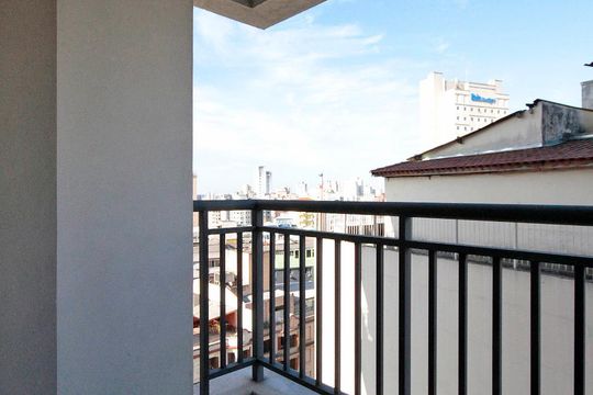 Varanda de apartamento à venda com 1 quarto, 41m² em República, São Paulo