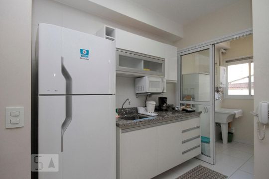 Cozinha de apartamento à venda com 1 quarto, 41m² em República, São Paulo