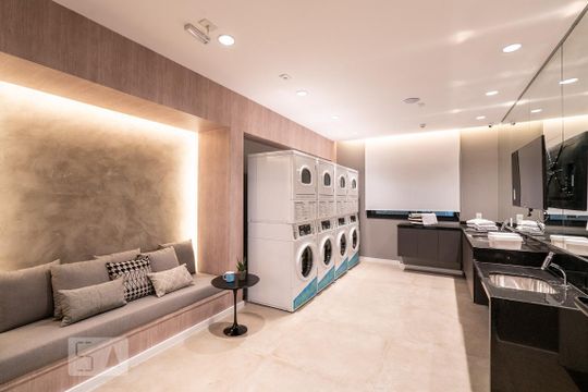 Lavanderia de kitnet/studio à venda com 1 quarto, 32m² em Indianópolis, São Paulo