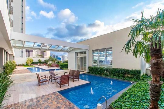 Área comum - Deck de kitnet/studio à venda com 1 quarto, 45m² em Petrópolis, Porto Alegre