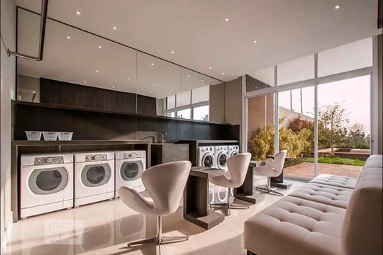 Área comum - Lavanderia de kitnet/studio à venda com 1 quarto, 45m² em Petrópolis, Porto Alegre