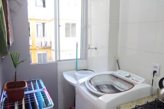 Área de Serviço de apartamento à venda com 3 quartos, 89m² em Bairro Fátima, Canoas