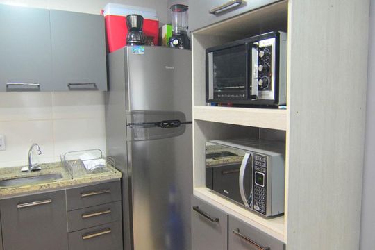 Cozinha de apartamento à venda com 3 quartos, 89m² em Bairro Fátima, Canoas