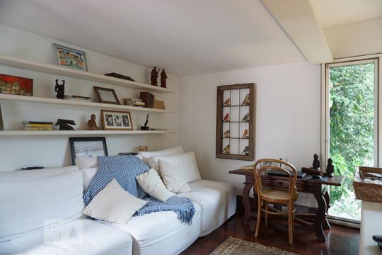 Hall de casa de condomínio para alugar com 5 quartos, 260m² em São Conrado, Rio de Janeiro
