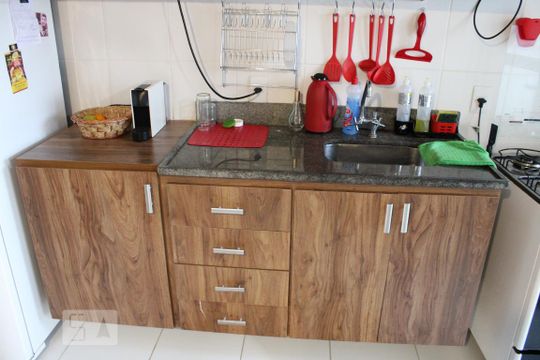 Cozinha - Armários de apartamento à venda com 1 quarto, 33m² em Barra Funda, São Paulo