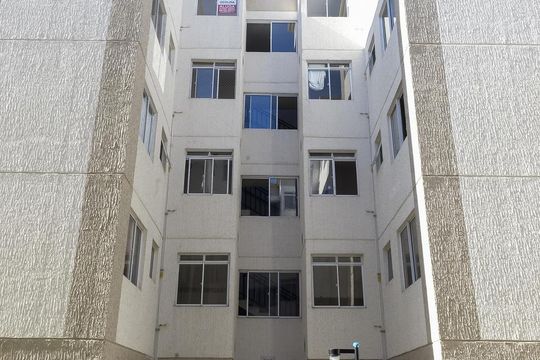 Fachada do bloco de apartamento à venda com 2 quartos, 40m² em Mato Grande, Canoas