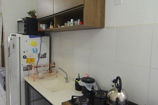 Cozinha de apartamento à venda com 2 quartos, 40m² em Mato Grande, Canoas