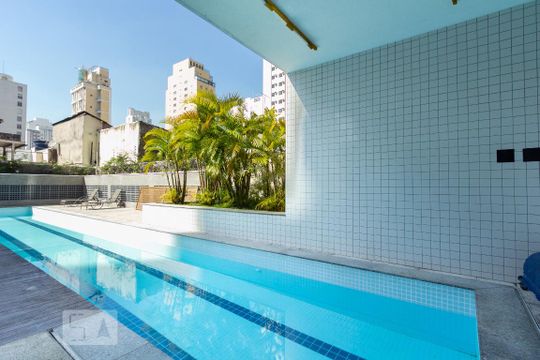 Área comum - Piscina de apartamento à venda com 2 quartos, 55m² em Vila Nova Conceição, São Paulo