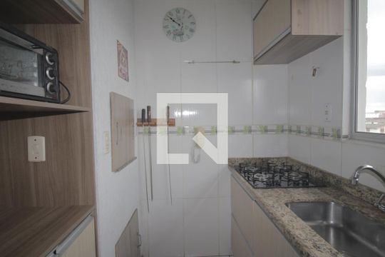 Cozinha de apartamento à venda com 2 quartos, 60m² em Nossa Senhora das Gracas, Canoas
