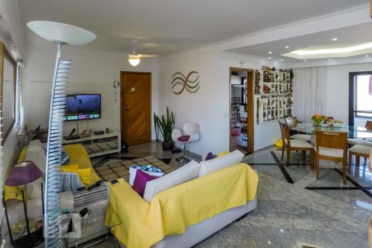 Sala de apartamento à venda com 4 quartos, 210m² em Vila Gumercindo, São Paulo