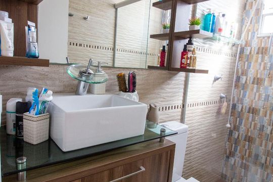 Banheiro - Torneira de apartamento para alugar com 2 quartos, 52m² em Recanto Quarto Centenário, Jundiaí