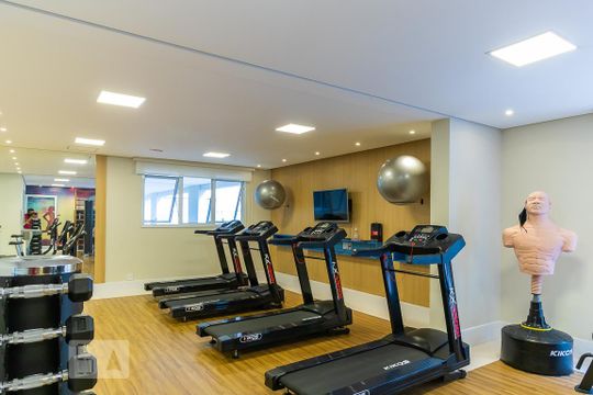 Área comum - Academia de kitnet/studio para alugar com 1 quarto, 46m² em Centro, Campinas