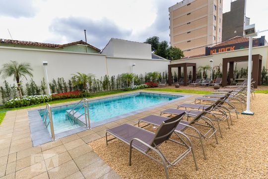 Área comum - Piscina de kitnet/studio para alugar com 1 quarto, 46m² em Centro, Campinas