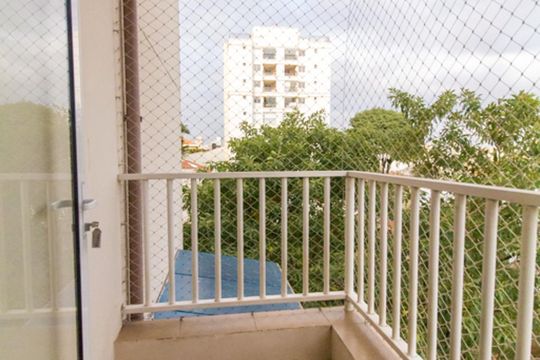 Varanda da Sala de apartamento para alugar com 1 quarto, 43m² em Jardim Paraíso, São Paulo